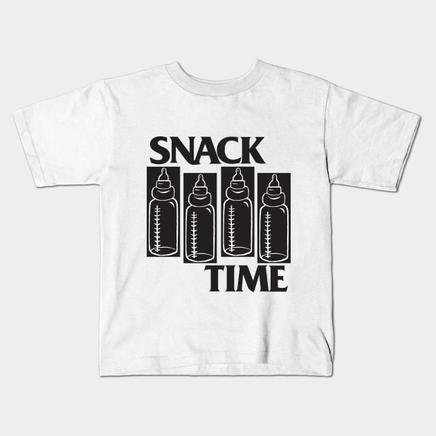 SNACK TIME - cool alternative rock music baby band Kids T-Shirt by toruandmidori